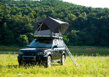 屋外の冒険車の屋根のキャンピングカーのテント、2人のアルミニウム屋根の上のテント