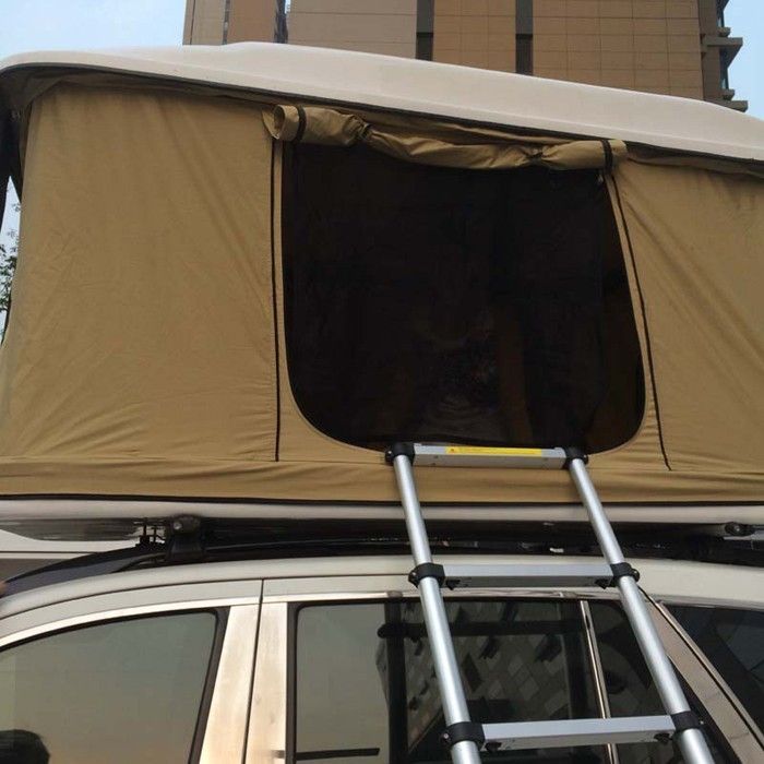 セリウムの公認の堅い貝の屋根の上のテント、キャンプのためのジープ・ラングラーのテント