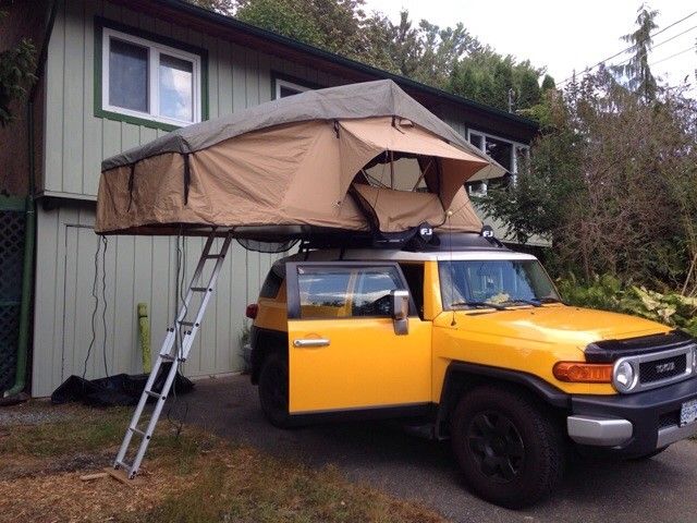 容易な設置ルーフ ラックの日除けのテント、3人のための通気性の車の日除けのテント