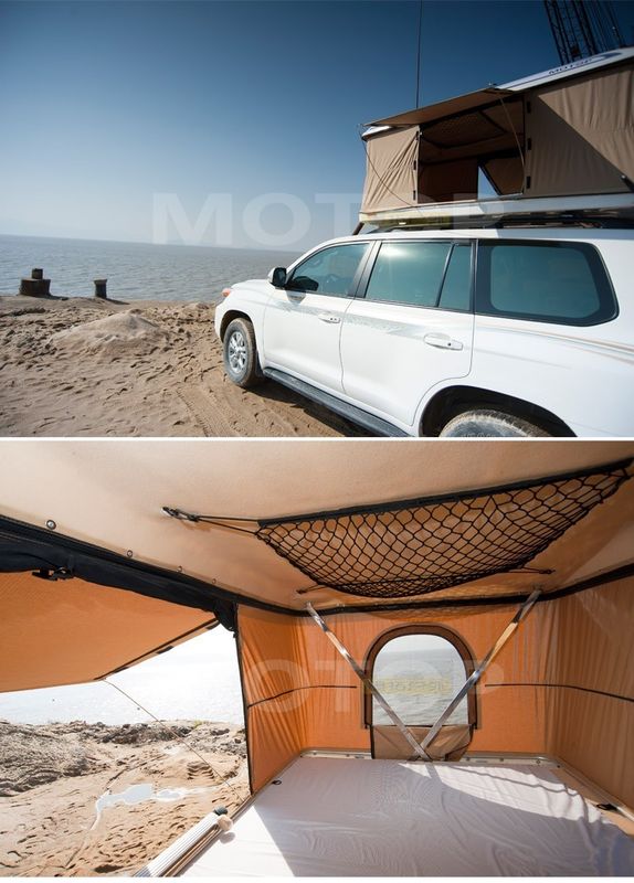 自動車堅い箱の屋根の上のテント、二重層の堅い貝のキャンプ テント